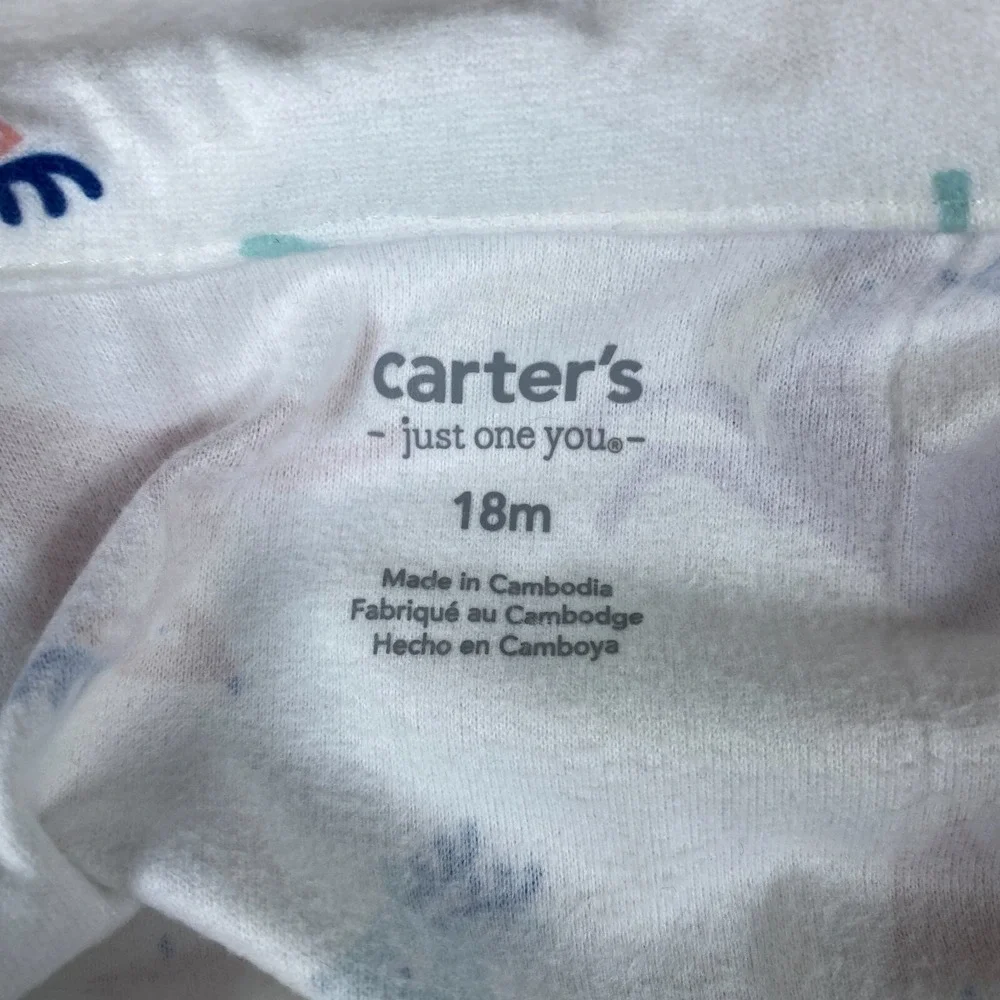 Carter's Just One You 2pc Pajama Set Toddler Girls 18M White Reindeer‎ ATYD4229